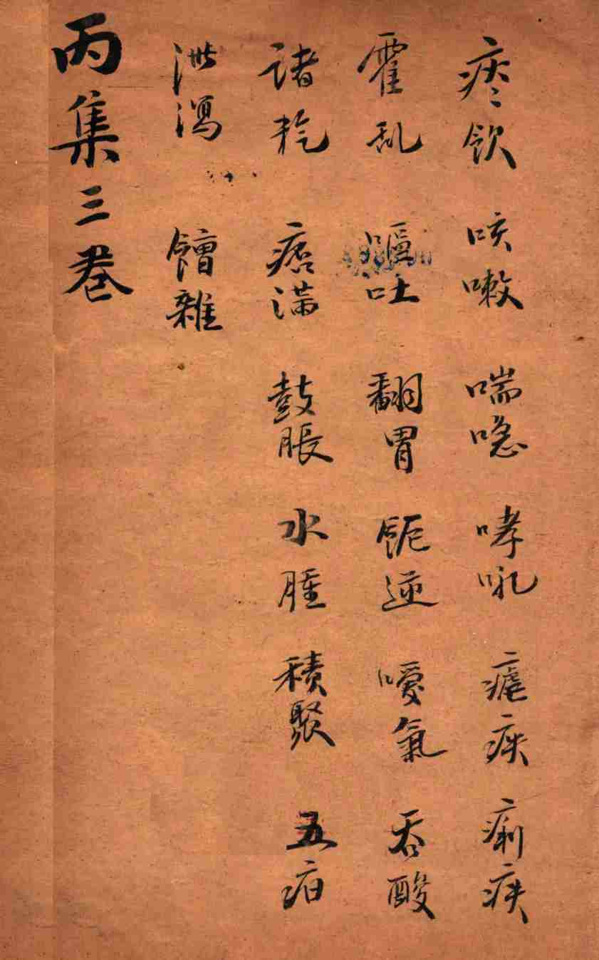 寿世保元  丙集3卷